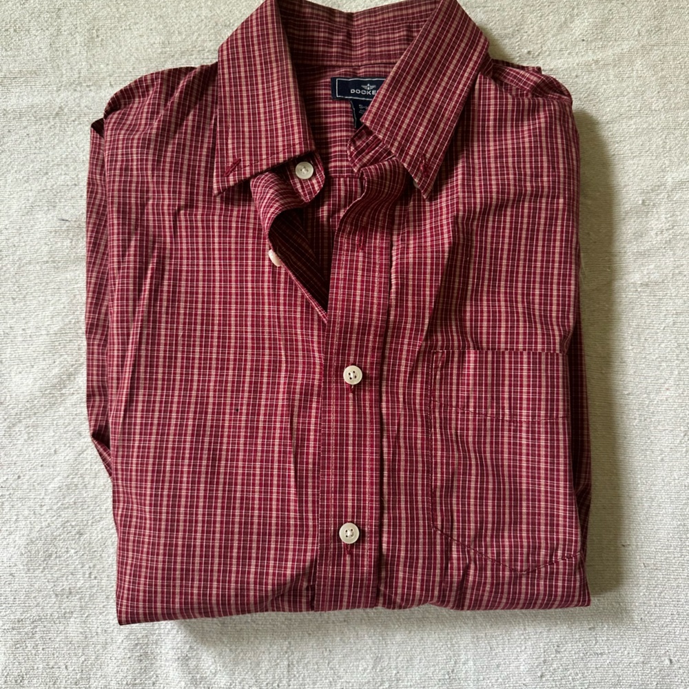 Men's Red Collared Shirt